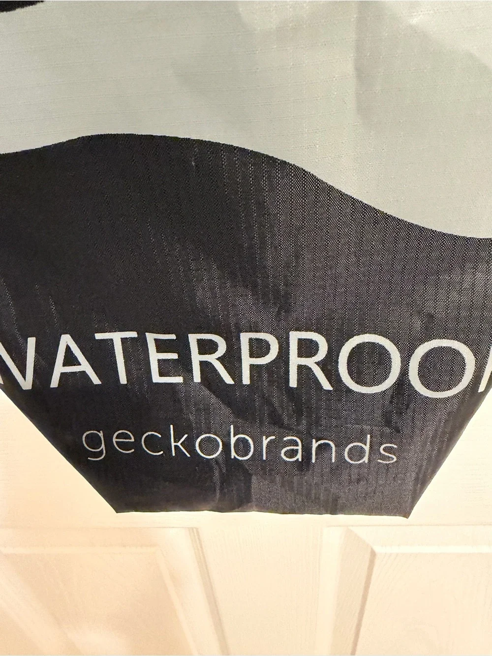 geckobrands Waterproof Drawstring Bag  in Black and Gray